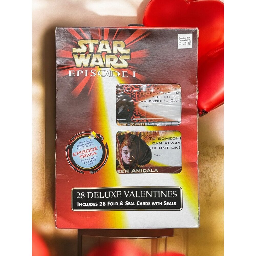 Vintage Star Wars Episode I 28 Deluxe Valentines New 8 different Designs